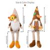 1/2PC Fall Dwarf Elf Dolls Scandinavian Swedish Tomte Gnomes Thanksgiving Decoration Harvest Elf Dwarf with Sunflower Maple Leaf