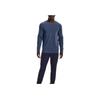 Under Armour Solid Color Crew Neck Breathable Long Sleeve T-Shirt Men Tops Blue 1373725-408