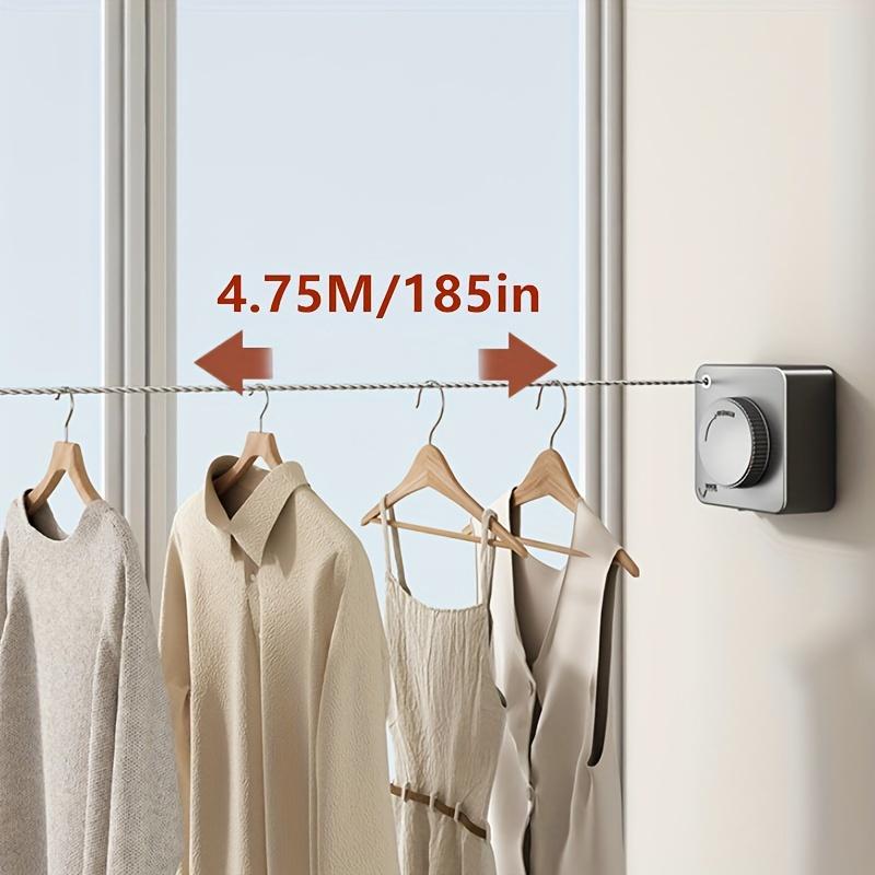 Retractable Clotheslines Collection Laundry Extendable Line Wall Clothesline Clothes Hanger Retractable Indoor Horse Drying Rack
