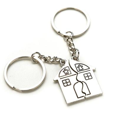 Stainless Steel Lovers Keyring Our First Home House Keyring Fashion Couple Keychain  Lovely Gift