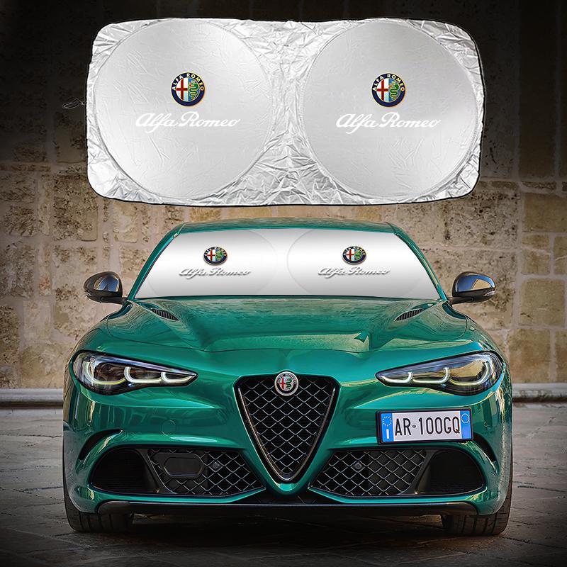 Auto Voorruit Zonnescherm Auto Interieur Anti-zonnebrand Doek Voor Alfa Romeo Giulietta Mito 159 Giulia Stelvio 156 147 Tonale Brera