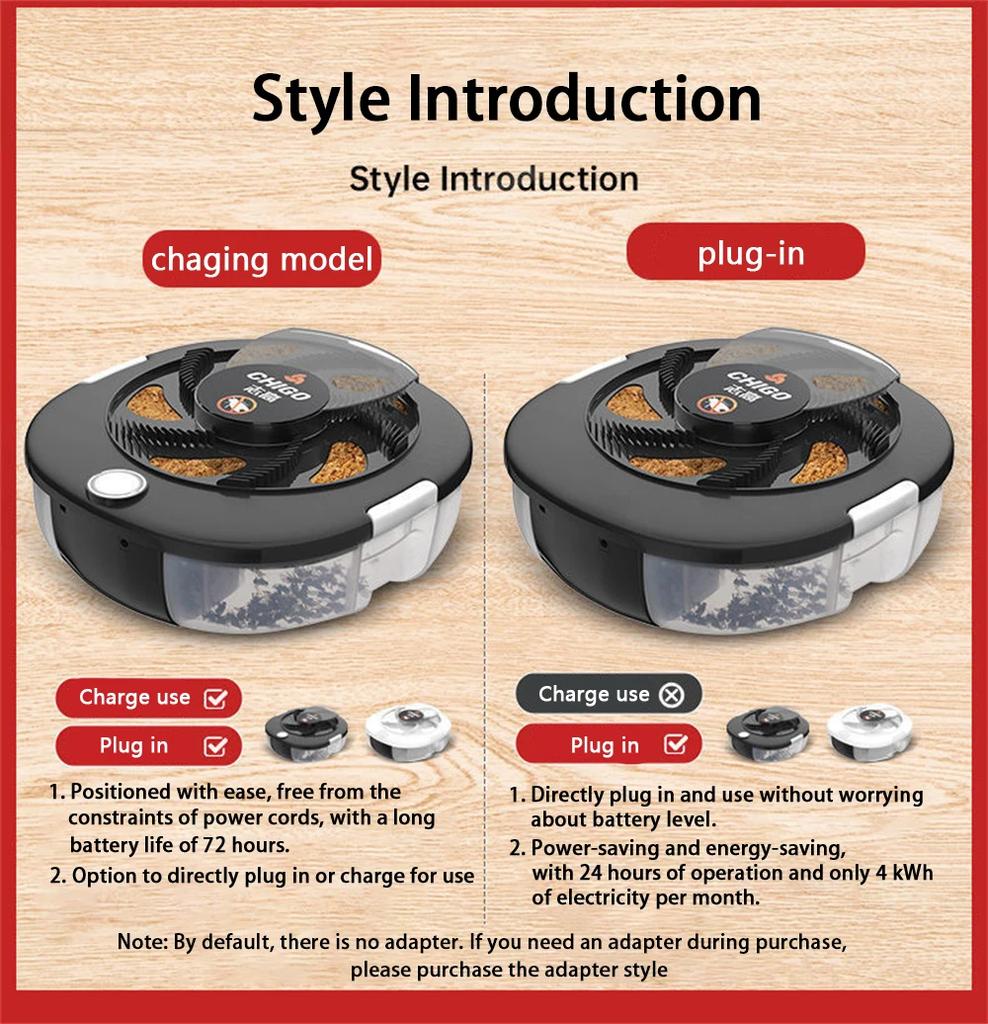 Elektrická bezpečnostní past na mucholapky dobíjecí/USB vnitřní odolný bezpečnostní automatický lapač s návnadou Vnitřní/venkovní lapač škůdců