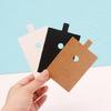 100 Pcs Kraft Ring Display Cards with Hanging Holes Blank Jewelry Display Cards