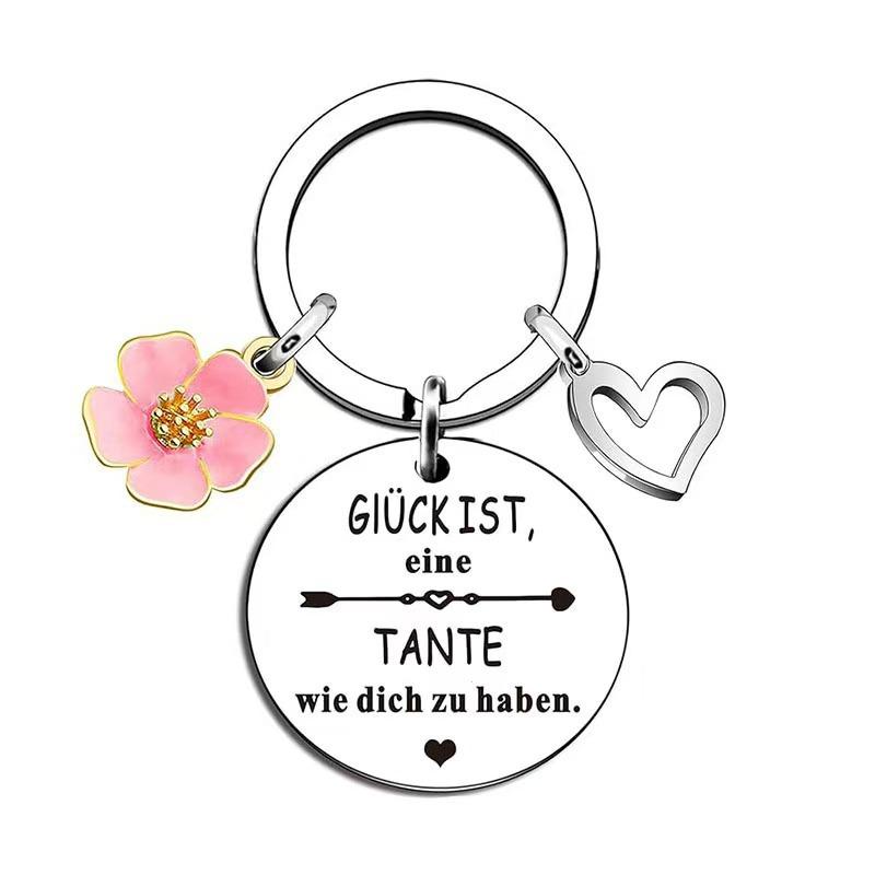 Mothers Day Gift Stainless Steel Keychain Pendant Gift Stainless Steel Keychain for Mothers Day and Fathers Day Backpack Bag Pendant