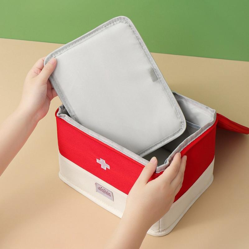4Pcs/set Portable Medical Storage Bag Camping Emergency First Aid Kit Organizer Home Outdoor Travel Bag Home Emergency Medicine kit Travel Storage Bag