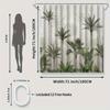 Tropical Forest Shower Curtain Set, Water-Resistant Polyester, 12 Eyelet Hooks, Machine Washable, Modern Home Bathroom Decor