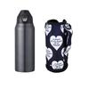 Stainless steel portable bottle for keeping things cold only for direct heart English letter design keeps things shoulder strap included For
