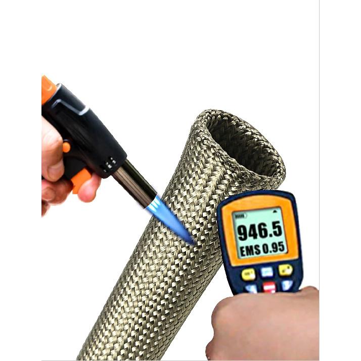 Wire Heat Shield Automotive Heat Shield Sleeve Fuel Line Heat Shield Titanium Auto Hose Spark Plug Wire Cover Protectors Boots Roll 2500 Degree For