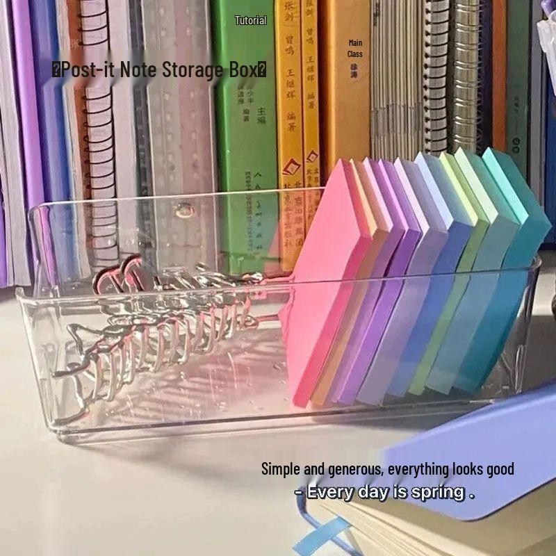 Large Capacity A4 Clear Document Storage Box for Files and Household Use