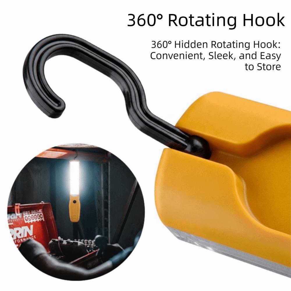 With Magnet LED COB Torch USB Rechargeable Handheld Floodlight Portable Lantern  Outdoor Use