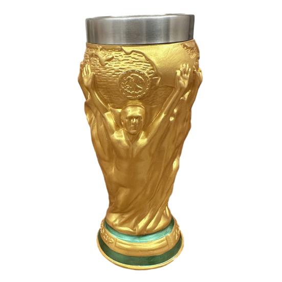 Trophy Beer Mug Resin Stainless Cup 400ml Steel Beer Large Capacity Drinkware for Beer Cocktails