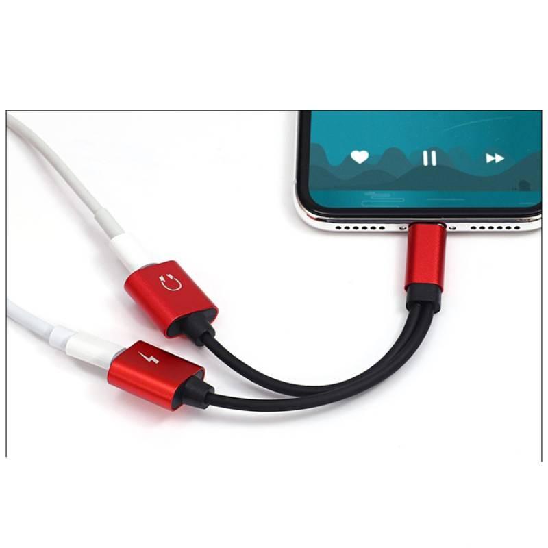 Lightnin Dual 2in1 Adaptateur Chargeur Audio Splitter Separateur Câble Iphone
