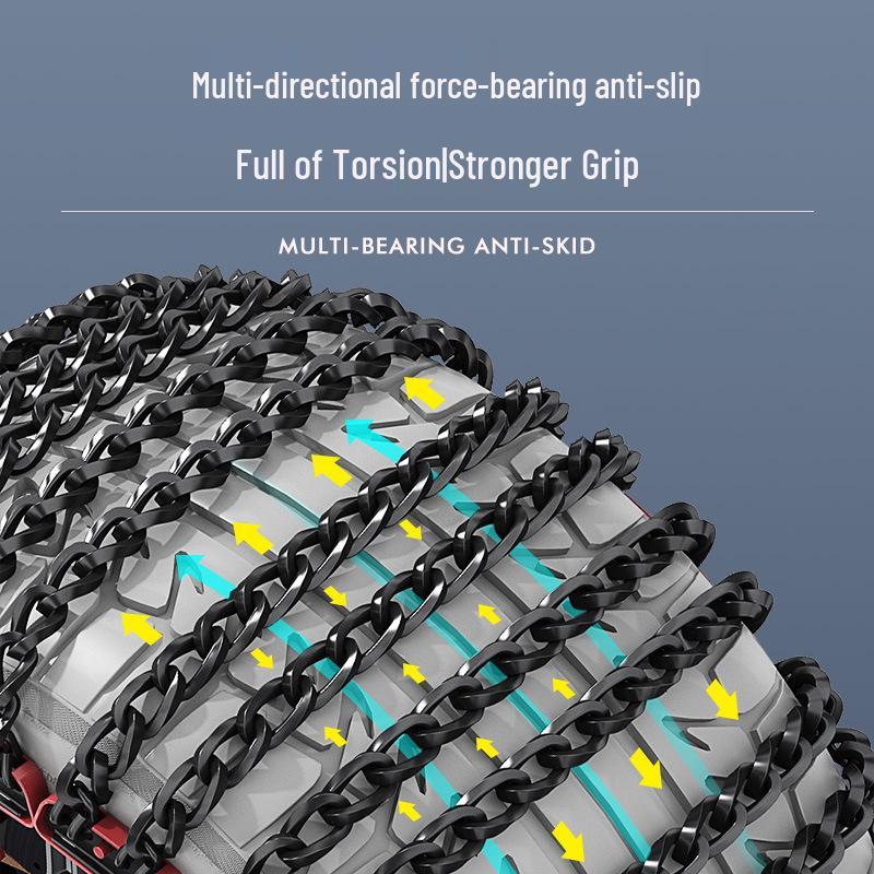 Premium Universal SUV & Sedan Tire Anti-Skid Chains for Off-Road Safety