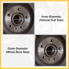 4pcs Plastic 78.1mm to 106mm Car Hub Centric Rings Wheel Bore Center Spacer Auto Replacement Parts
