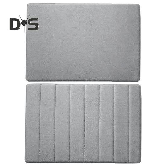 Doormat Oblong Shape Anti-slip Strong Water Absorption Thickened Memory Foam Foot Drying Indoor Entrance Door Mat Living Room Kitchen Bathroom