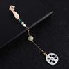 Accessories Hanfu Antique Fan Pendant Cheongsam Pin Accessories Tassel Brooches Metal Collar Pins