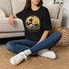 Golden Dawn Lite Tee | The Great Wave Series XXV | Art Deco Wave Shirt | Japanese Sunrise Front Print Tee