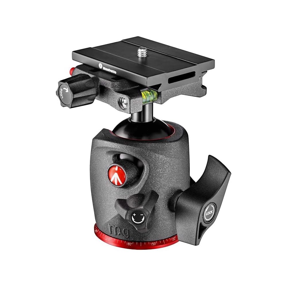 Manfrotto XPRO Ball Head, Arca-Swiss Compatible, MSQ6PL, with Quick Release Plate, Friction Control, 15kg Load Capacity, for Tripods, Photography Equi