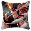 Hot Anime Bleach Ichigo Pillow Covers Cartoon Sofa Decorative Home Double-Sided Printing Short Plush Cute Cushion Cover