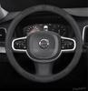 Car High-End Leather Anti-slip Steering Wheel Cover For XC40 XC60 XC70 XC90 C30 C70 S40 S60 S80 S90 V40 V50 V60 V70 V90