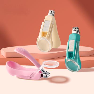 Coupe-ongles pour bébé avec loupe claire de poche Coupe-ongles pour enfants Sécurité Trimmer pour doigts et orteils de nourrisson Outils de coupe pour nouveau-né