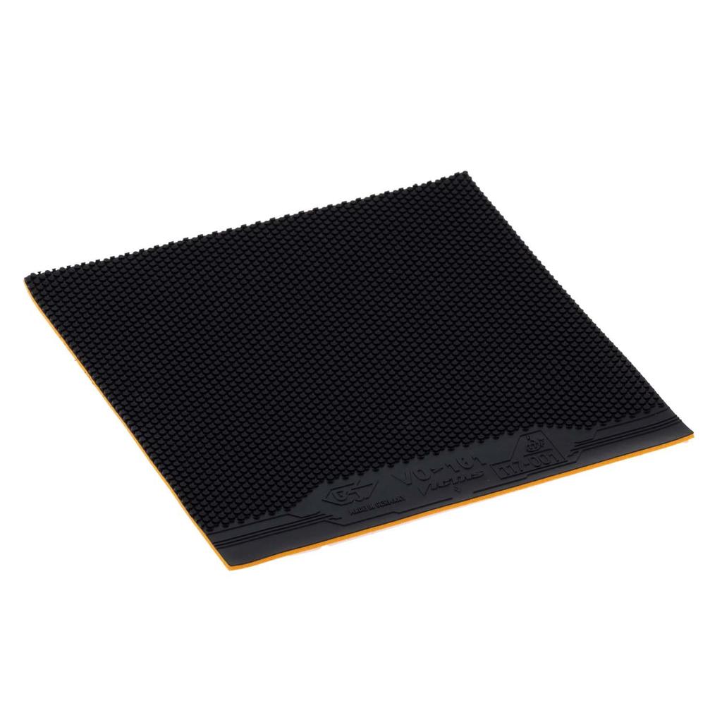 VICTAS Table Tennis Rubber, VO101, Black, Size 1.6