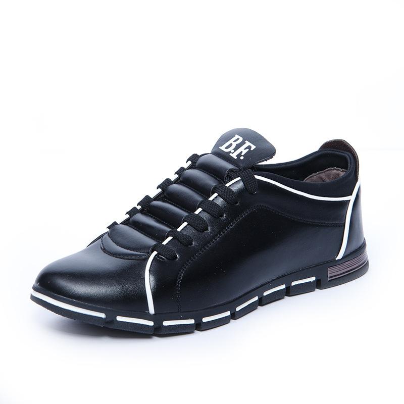 

Новые летние дышащие и универсальные модные мужские туфли, спортивная и повседневная кожаная обувь, мужская обувь больших размеров в корейском стиле 48 чёрный