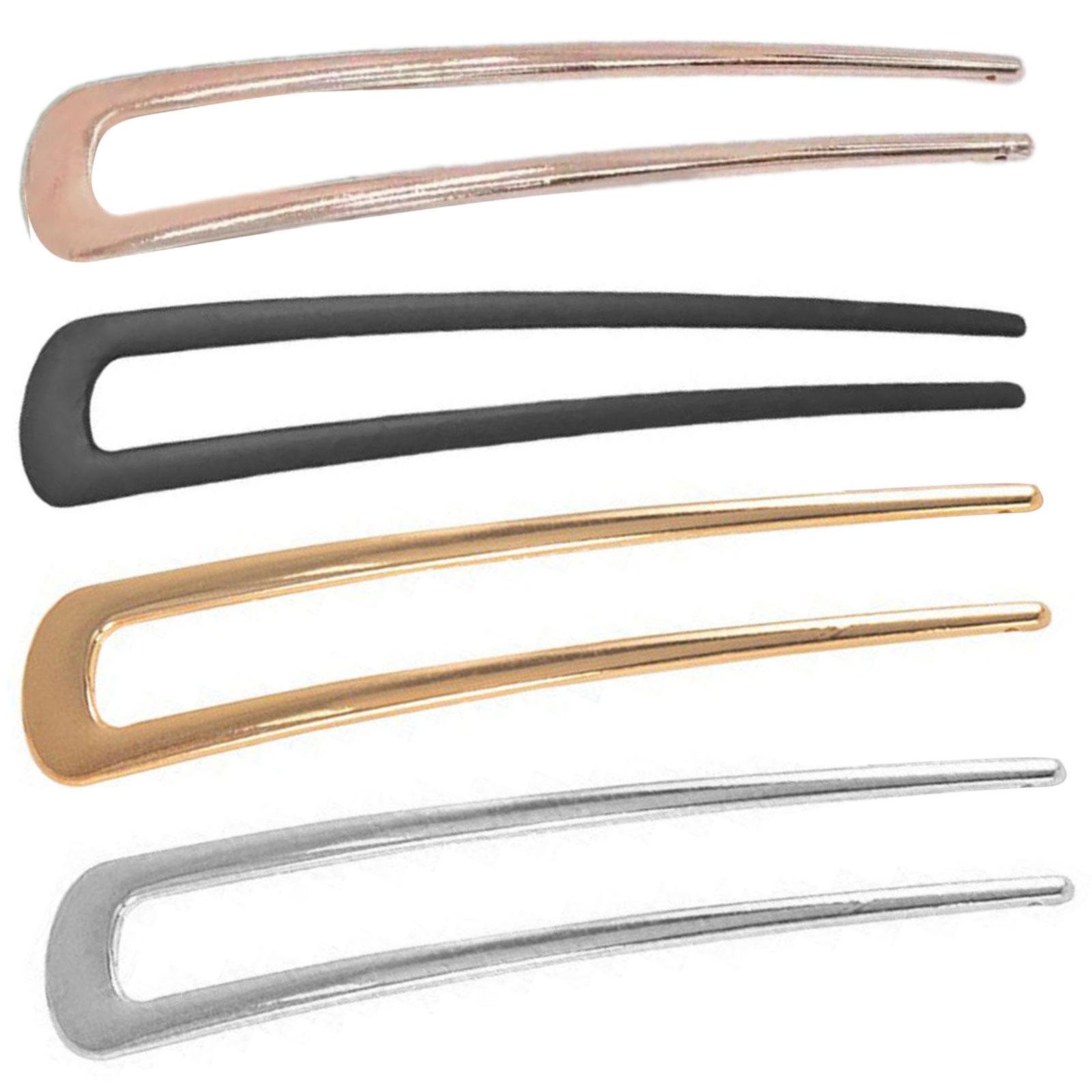 

Polished Metal Barrettes For Updos And Waves 10cm U Shaped Hairpins Durable Non Slip Design Wedding Party Essentials