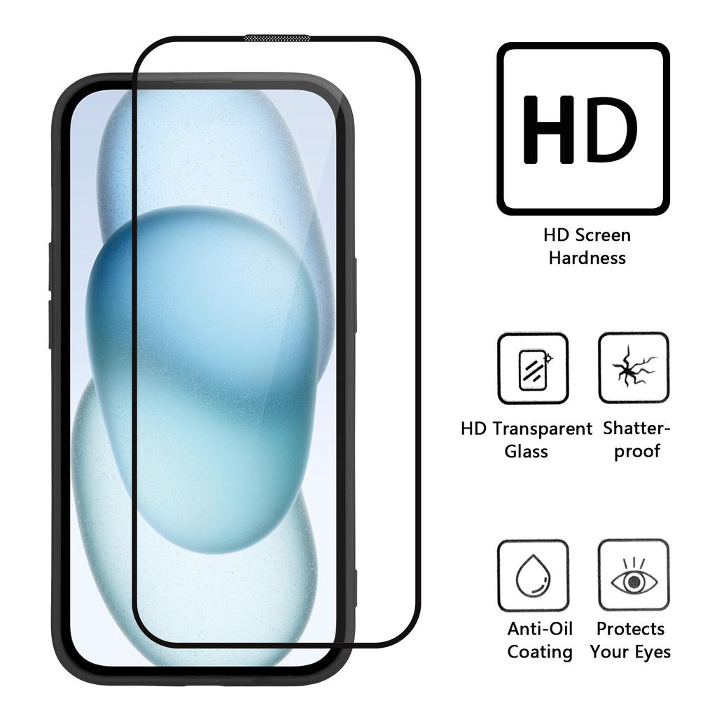 WANLONFENG WL Series for Xiaomi 14T TPU Case 2.0mm Phone Cover with Tempered Glass Film