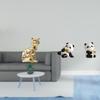 Cat Panda Animal Sculpture Figurines Unique Resin Art Ornaments for Fireplace Cabinet Bedroom Desk
