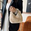 Luxury Designer Winter Plush Shoulder Bag for Women Soft Ladies Clutch Purse Cute Fashi Party Underarm Handbag