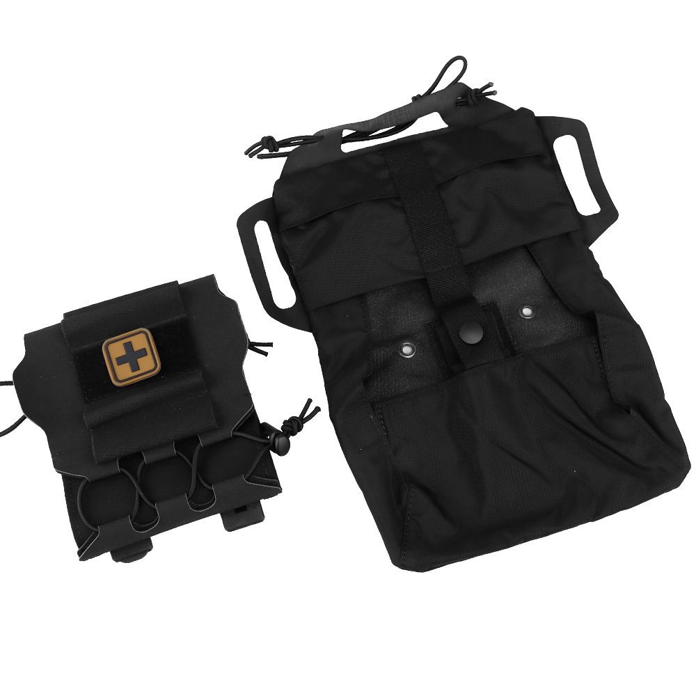 Tactical 2-Piece Set with Removable Liner, Quick Release First Aid Kit