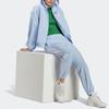 Adidas Originals Kleeblatt-Logo Buchstaben-Print Gestreiftes Muster Kapuzenjacke Damenjacke Hellrosa Blau IP3769