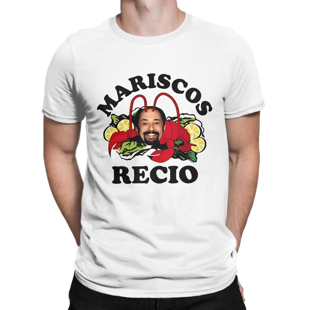 Men's Antonio Recio  T Shirts   Funny  Pure Cotton Tops Vintage Short Sleeve Round Neck Tee Shirt Plus Size T-Shirt
