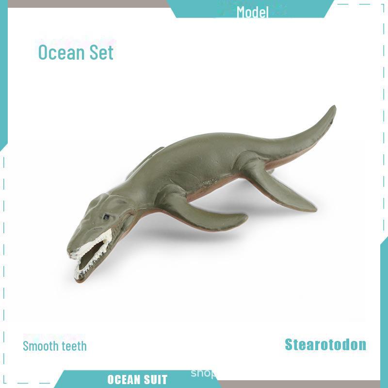 Marine Animal Model Set: Shark, Turtle, Dolphin, Whale, Penguin, Crab, and Seabed Creatures