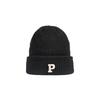 P letter wool hat women's autumn and winter ins fashion versatile knitted hat student warm windproof bag head cold hat