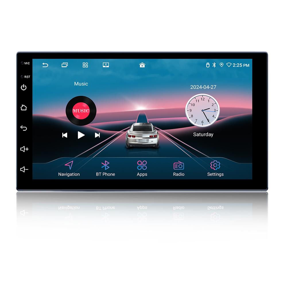 

Универсальный Android 7 дюймов 2 Din Автомобильный радиоприемник Мультимедийный плеер Беспроводной экран Carplay Android Auto 8core 2Din Стерео 7 inch 4+64 no 4G