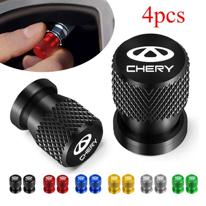 For Chery Tiggo 8 7 6 4 3 5x Pro Arrizo Omoda 5 FX Fulwin Face QQ Accessories 4Pcs Car Wheel Tire Valve Caps Airdust Covers l666