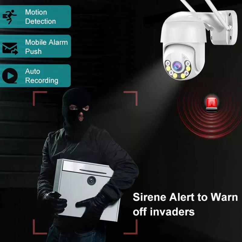 iCSee 4-Way WiFi NVR Surveillance Kit: Outdoor HD Bullet & Dome Cameras, Night Vision, Full-Color Monitoring