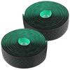 Punching Style 1Pair Road Bike Handlebar Tapes NonSlip Bicycle Handle Bar Wrap Belt(Black Green )