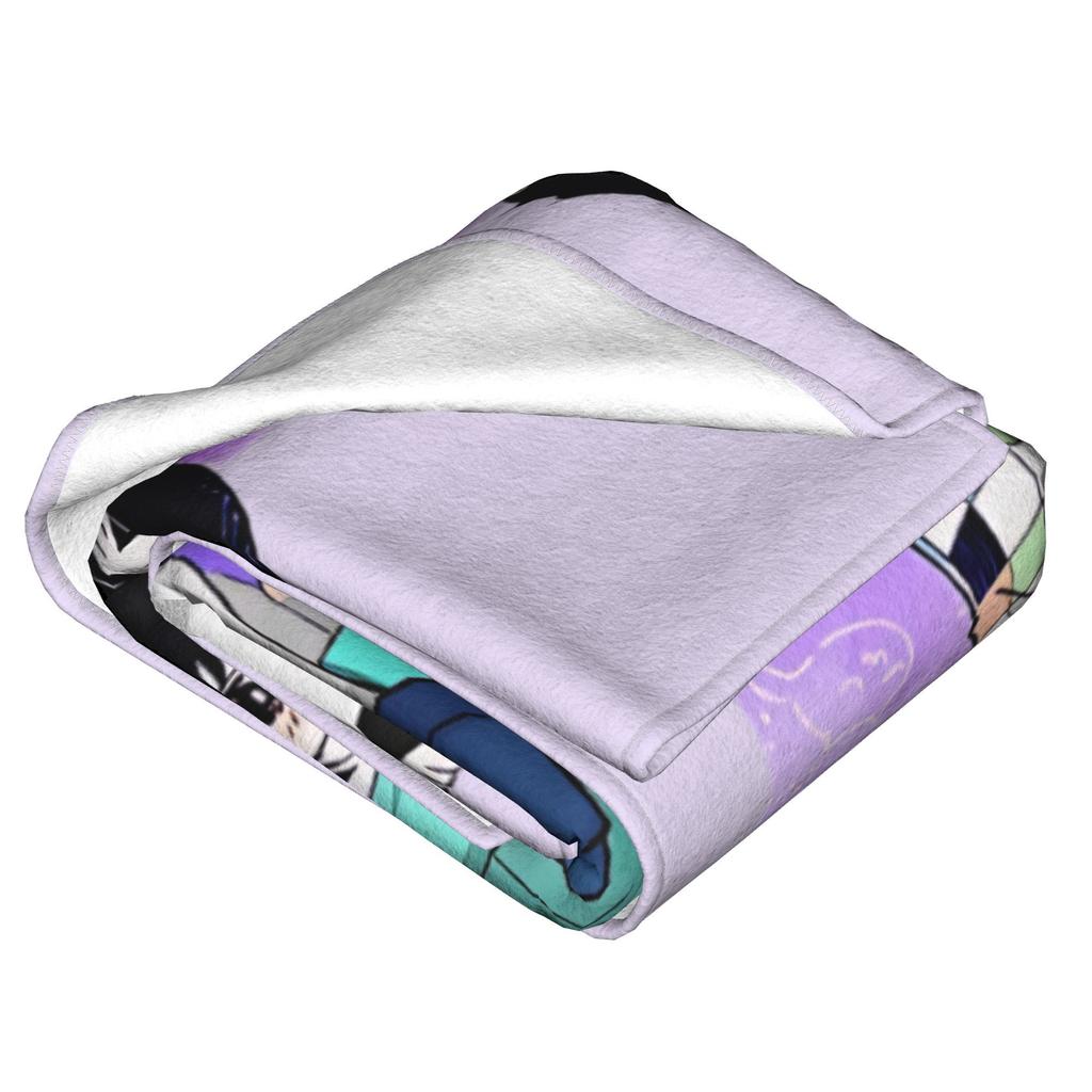 Anime Omori Game  Blanket Cover  Plush Throw Blanket Summer Air Conditioning Printed Lightweight Bedspreads,