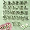 Stainless Steel Alphabet Cookie and Vegetable Cutter Set