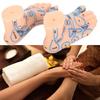 1 Paar 15 cm Fußreflexzonen-Massage-Modell kein Akupunktur-Modell Chinesischer und Englischer Code TCM Fußreflexzonenmassage