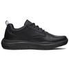 Skechers Expected Men Black Leather Casual Shoes 66418-BLK