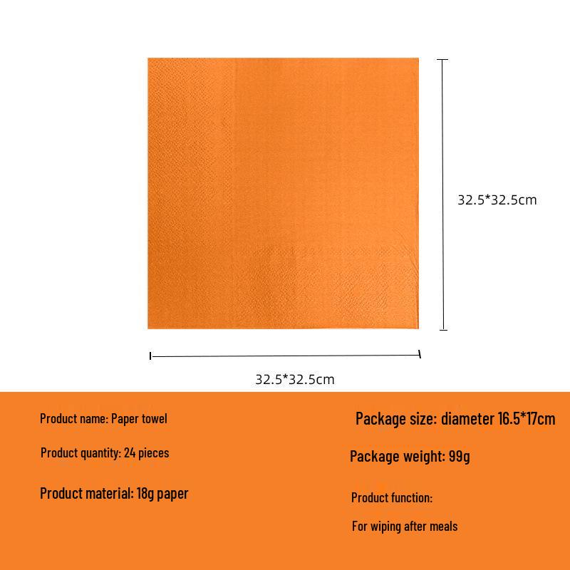 Orange Disposable Party Supplies: Paper Plates, Cups, Napkins, Cutlery, and Tablecloth