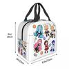 Vocaloid Chibi Chaos! Miku Insulated Lunch Bag for Women Kids Leakproof Food Boxes Thermal Lunch Box Tote