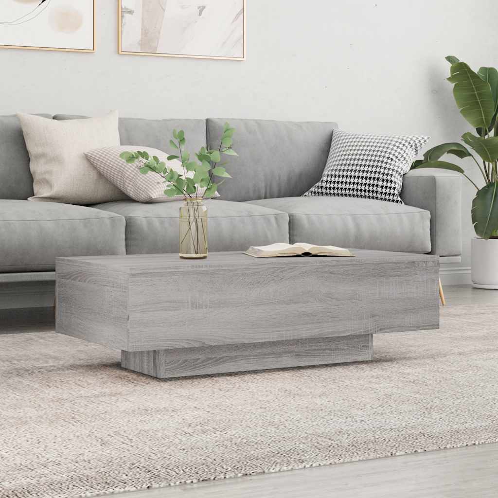 Coffee Table Gray Sonoma 100x49.5x31 cm Particleboard