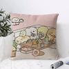 SSumikkogurashi Cushion Cover Eco Linen Pillow Case DoubleSided Print Breathable Durable Zipper Home Decor Gift