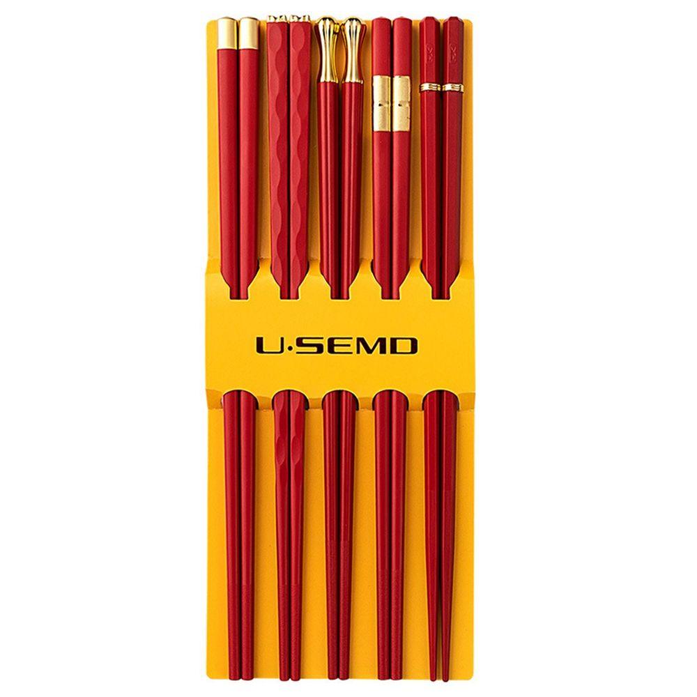 Bærbar Sunn Spising Japansk Sklisikker Kjøkkenredskap Sink Sinklegering Spisepinner Sushi-spisepinner Servise