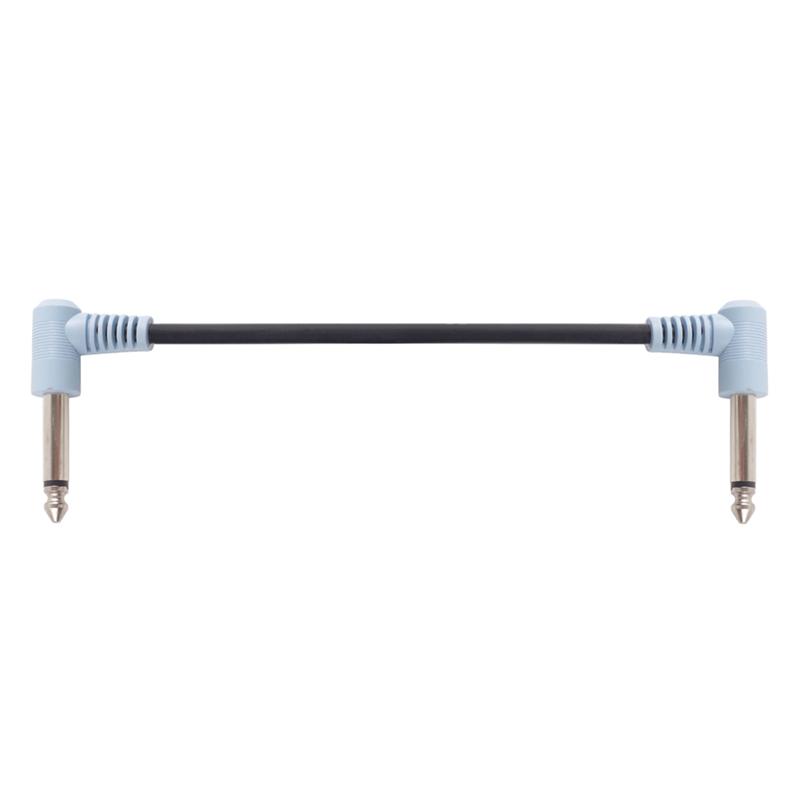 Classy-6 Packs 18Cm Guitar Effect Pedal Round Patch Cables Instrument Guitar Pedal Cable Connectors Patch Cable